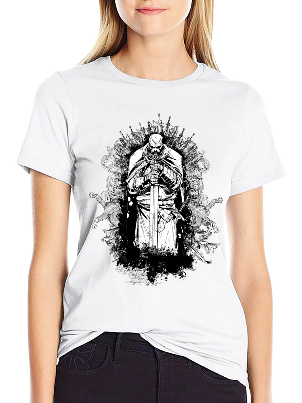 Iron Throne Knight Graphic Tee - Black