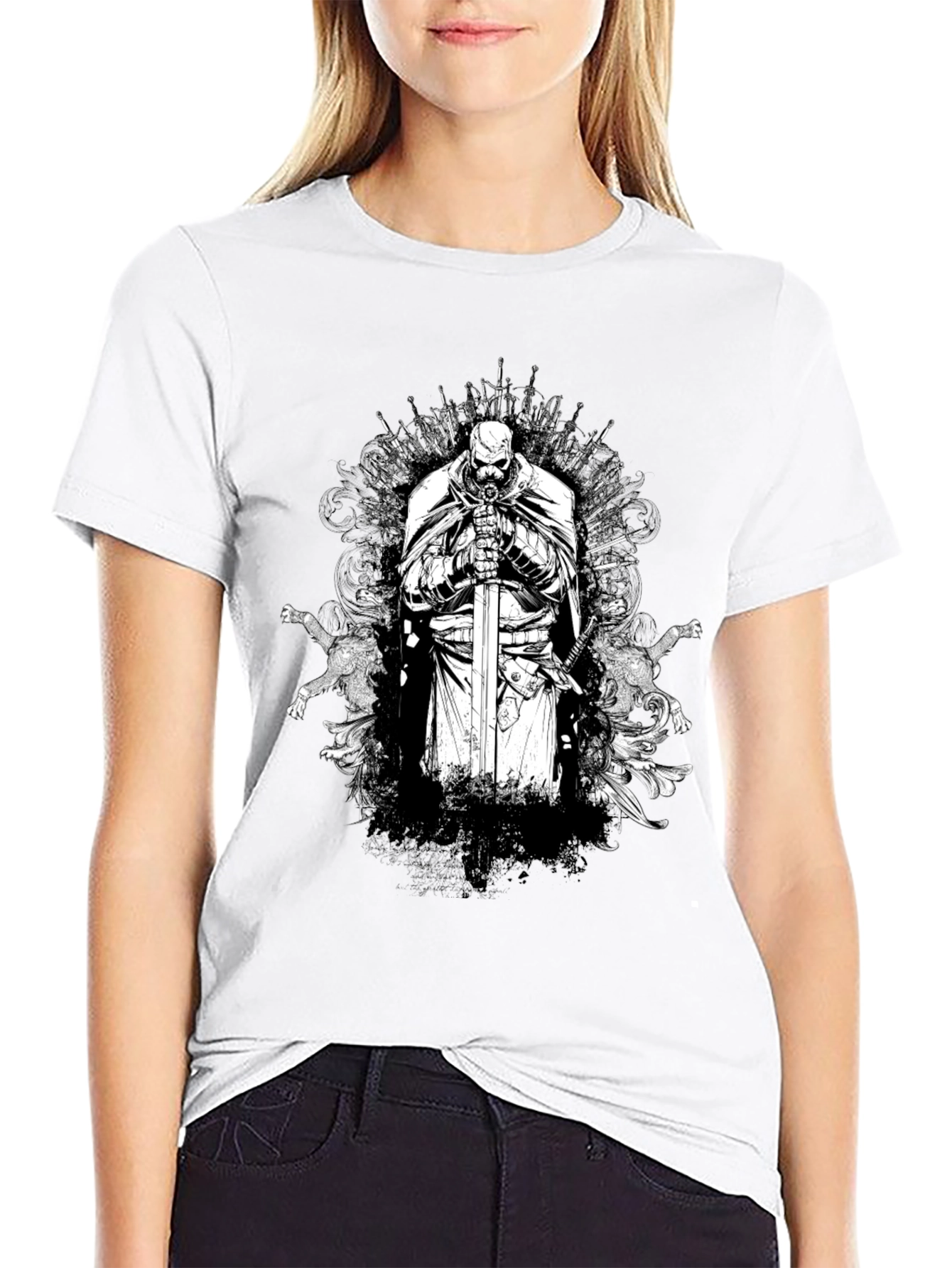 Iron Throne Knight Graphic Tee - Black