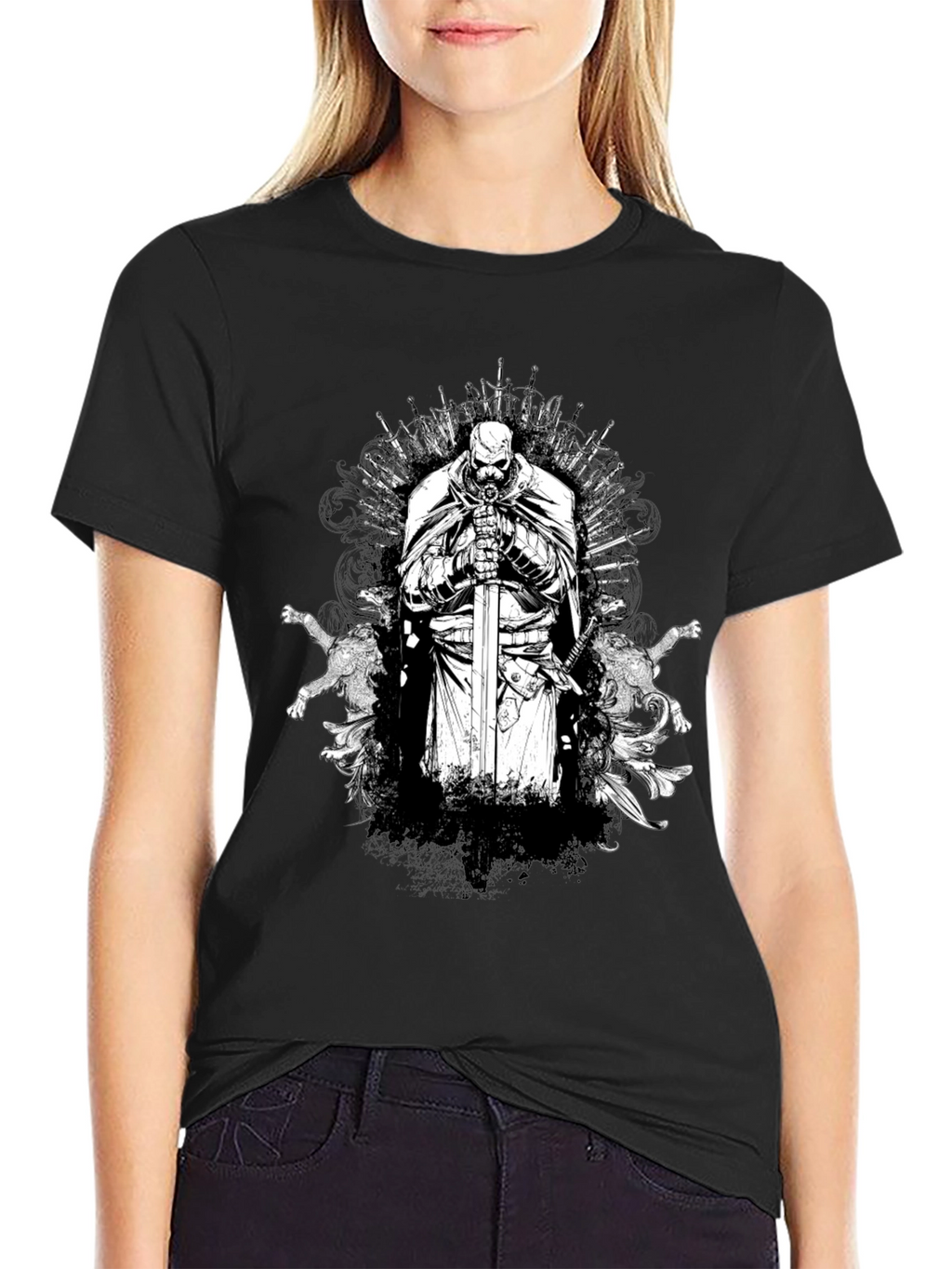 Iron Throne Knight Graphic Tee - Black