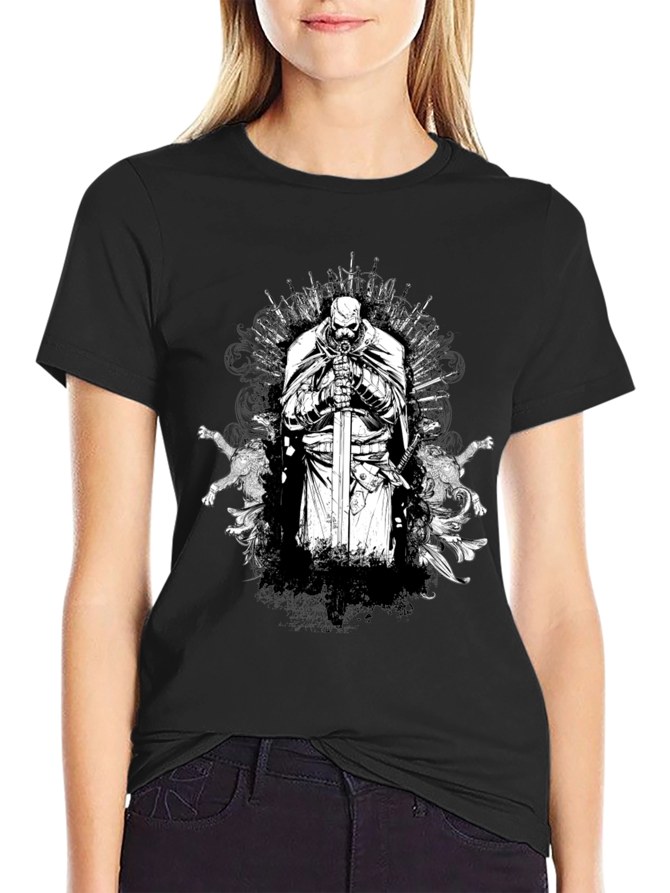 Iron Throne Knight Graphic Tee - Black