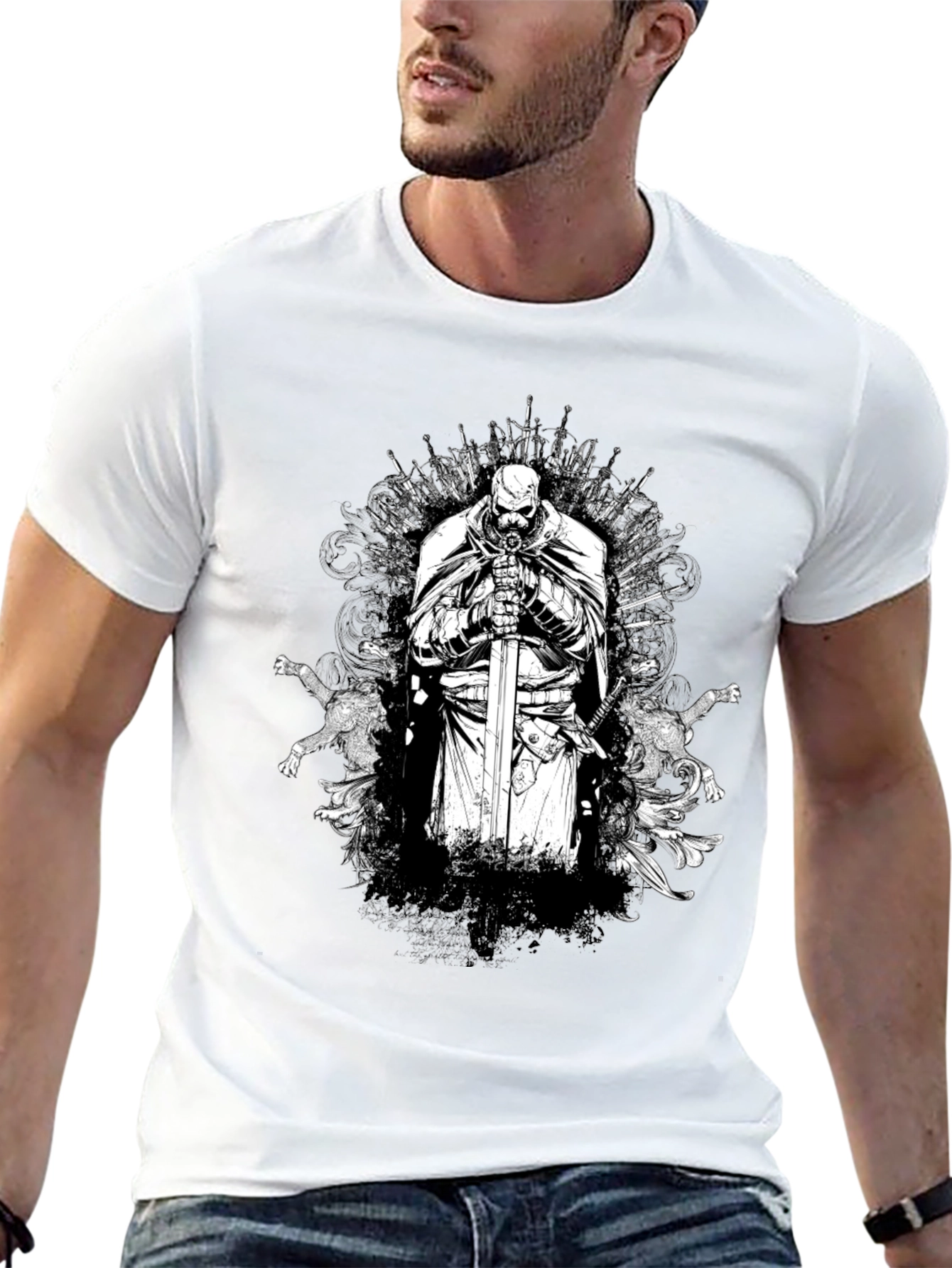 Iron Throne Knight Graphic Tee - Black