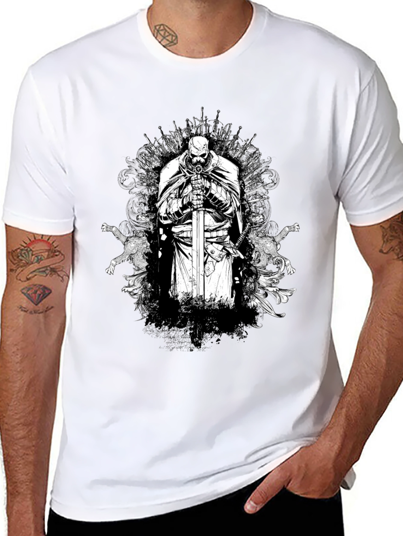 Iron Throne Knight Graphic Tee - Black