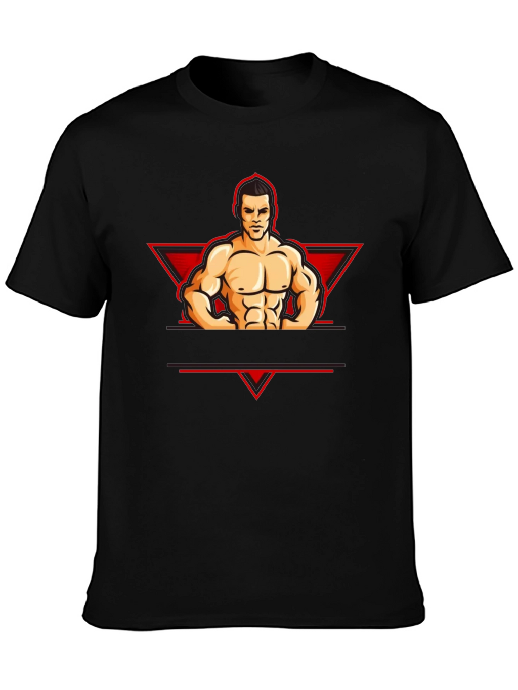 Muscle Man Graphic Tee - Black