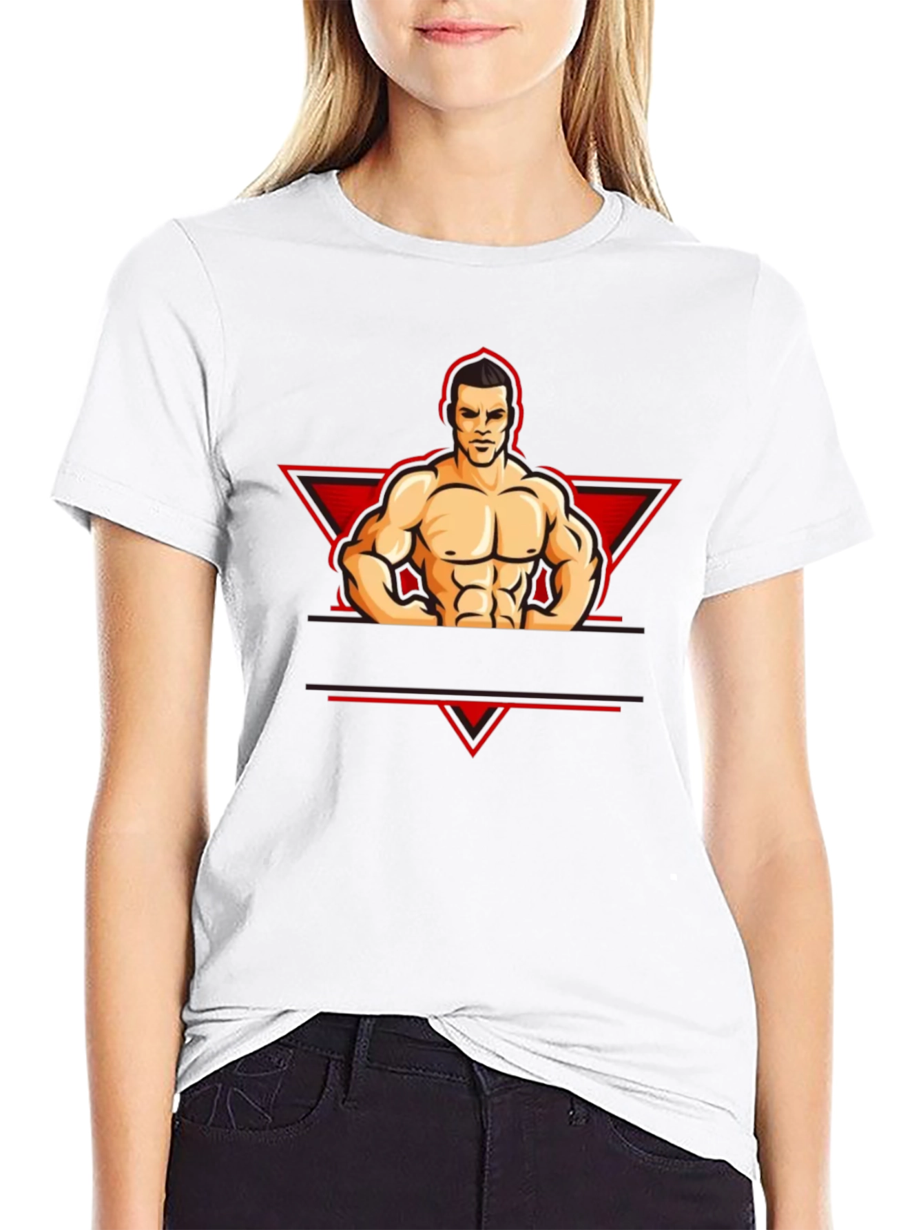 Muscle Man Graphic Tee - Black