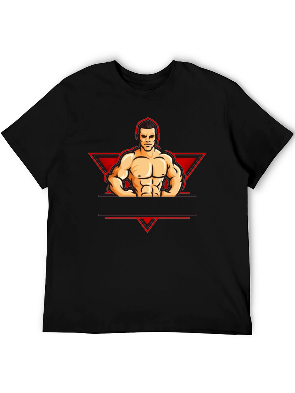 Muscle Man Graphic Tee - Black