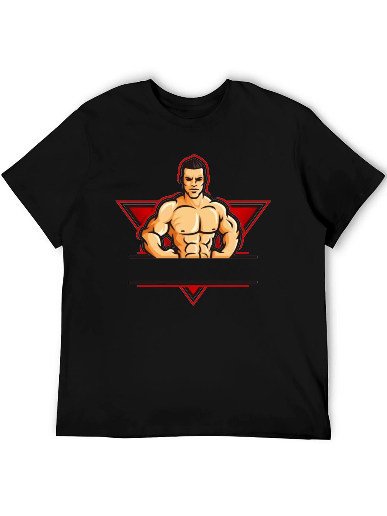 Muscle Man Graphic Tee - Black