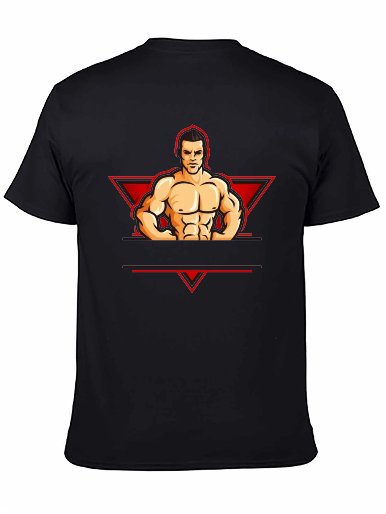 Muscle Man Graphic Tee - Black