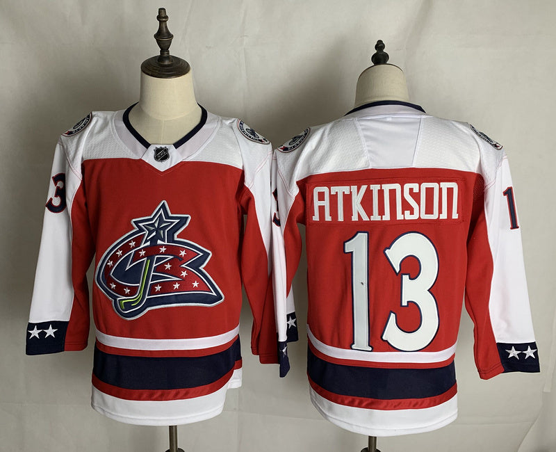 Men's Columbus Blue Jackets Cam Atkinson #13 Red Breakaway Player Jerseys