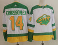 Men's Minnesota Wild Joel Eriksson Ek #14 White Breakaway Player Jerseys