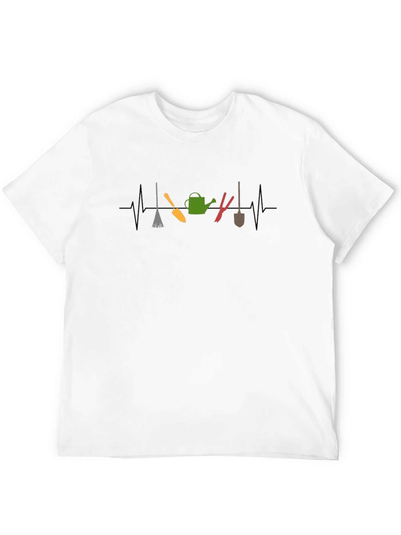 Gardening Heartbeat T-Shirt - Gardeners Life Line Tee