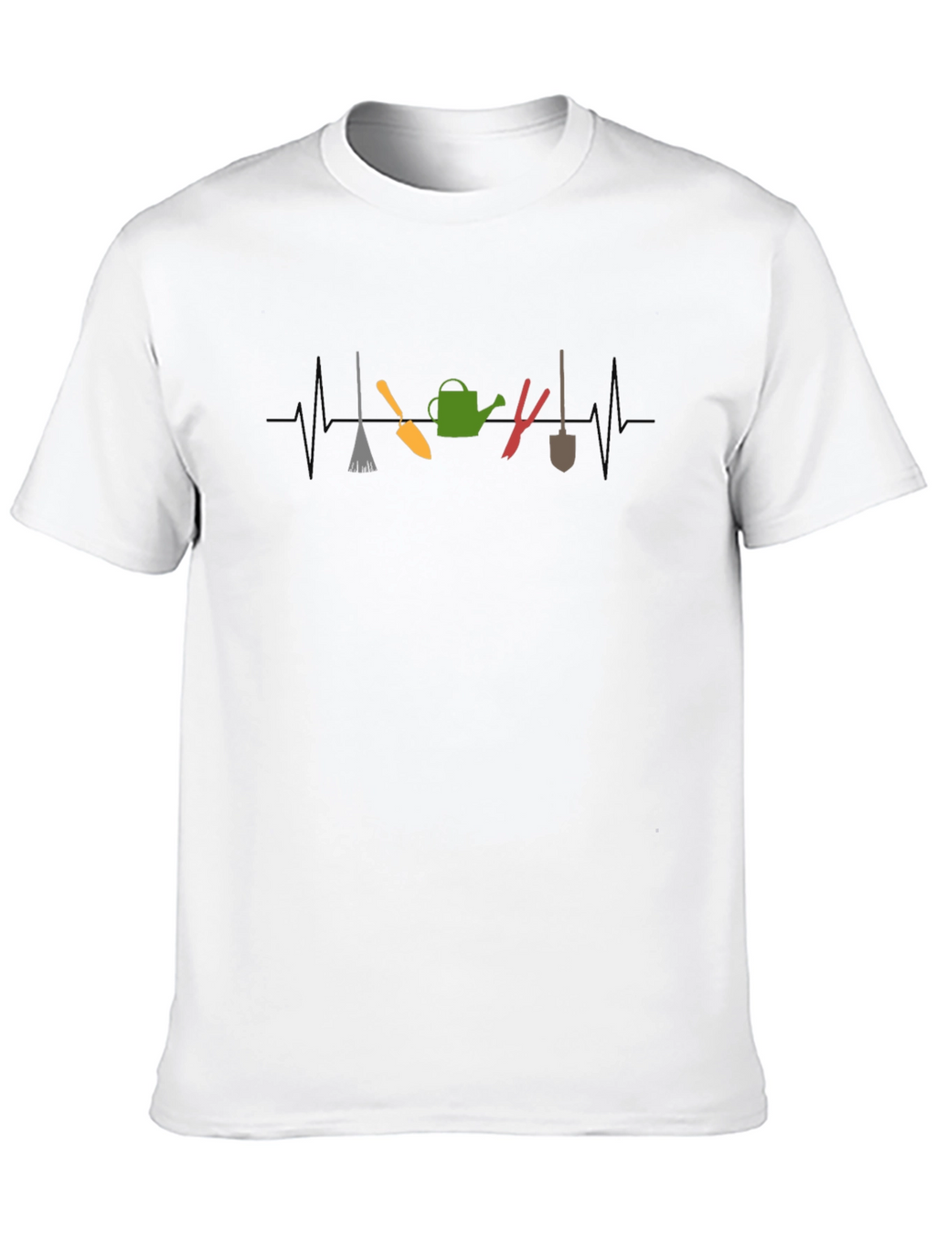Gardening Heartbeat T-Shirt - Gardeners Life Line Tee