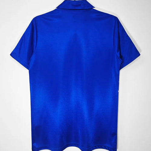 1984 France Home Blue Retro Soccer Jersey Back