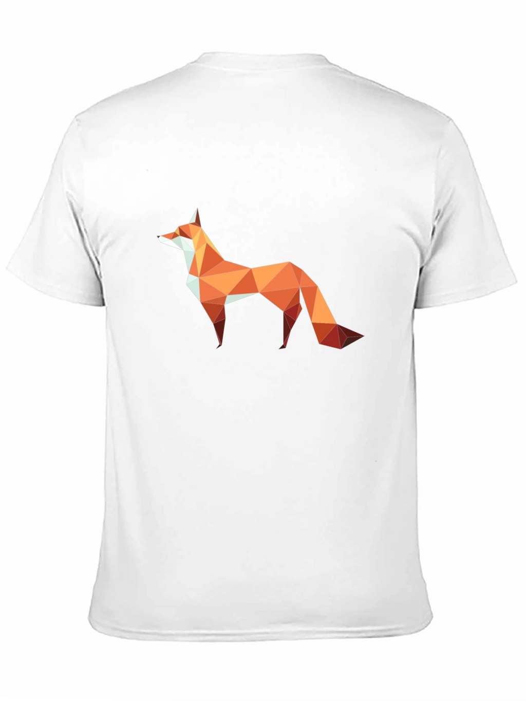 Geometric Fox Graphic Tee - Modern Abstract Style