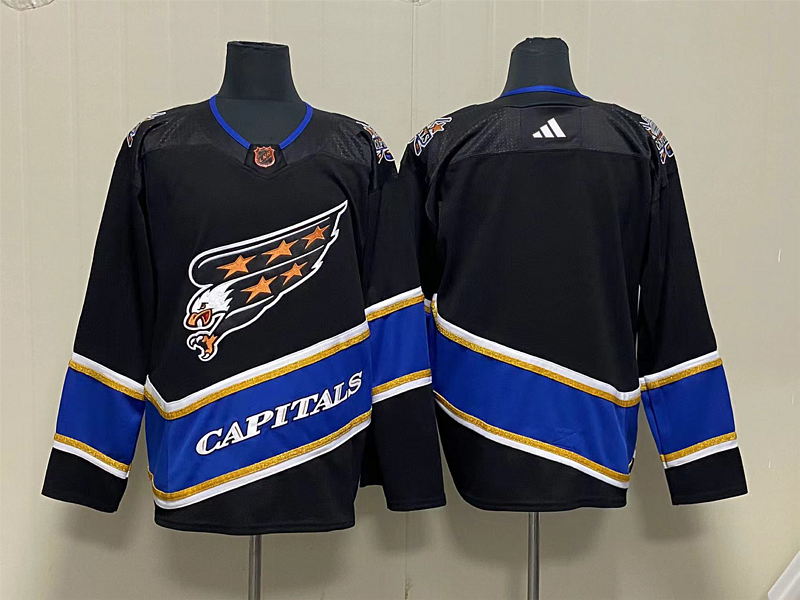 Men's Washington Capitals Black Player Blank Jerseys