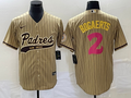 Men's San Diego Padres Xander Bogaerts #2 Tan Replica Player Jerseys Joint Edition