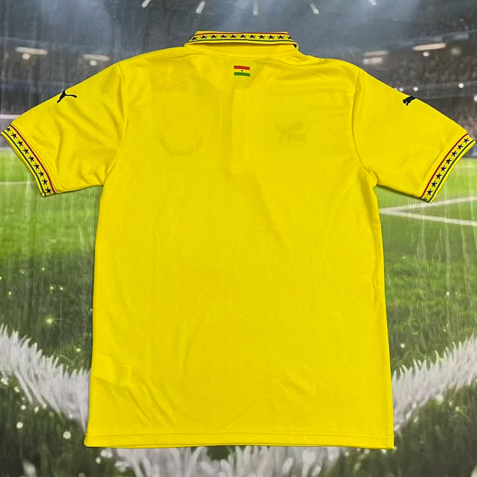 2026/27 Ghana Yellow Special Edition Fans Soccer Jersey Back