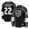 Men's Los Angeles Kings Trevor Lewis #22 Black Home Breakaway Jerseys