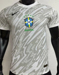 2024/25 Brazil Goalkeeper White Player Version Jersey Front
