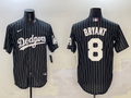 Men's Los Angeles Dodgers Kobe Bryant #8 Black Alternate Limited Player Jerseys