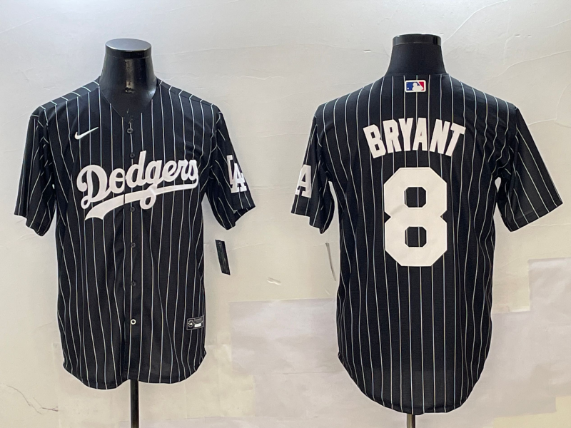 Men's Los Angeles Dodgers Kobe Bryant #8 Black Alternate Limited Player Jerseys