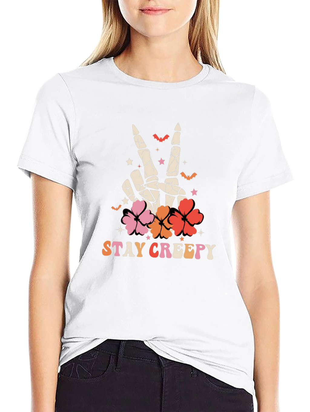 Stay Creepy Halloween Graphic T-Shirt
