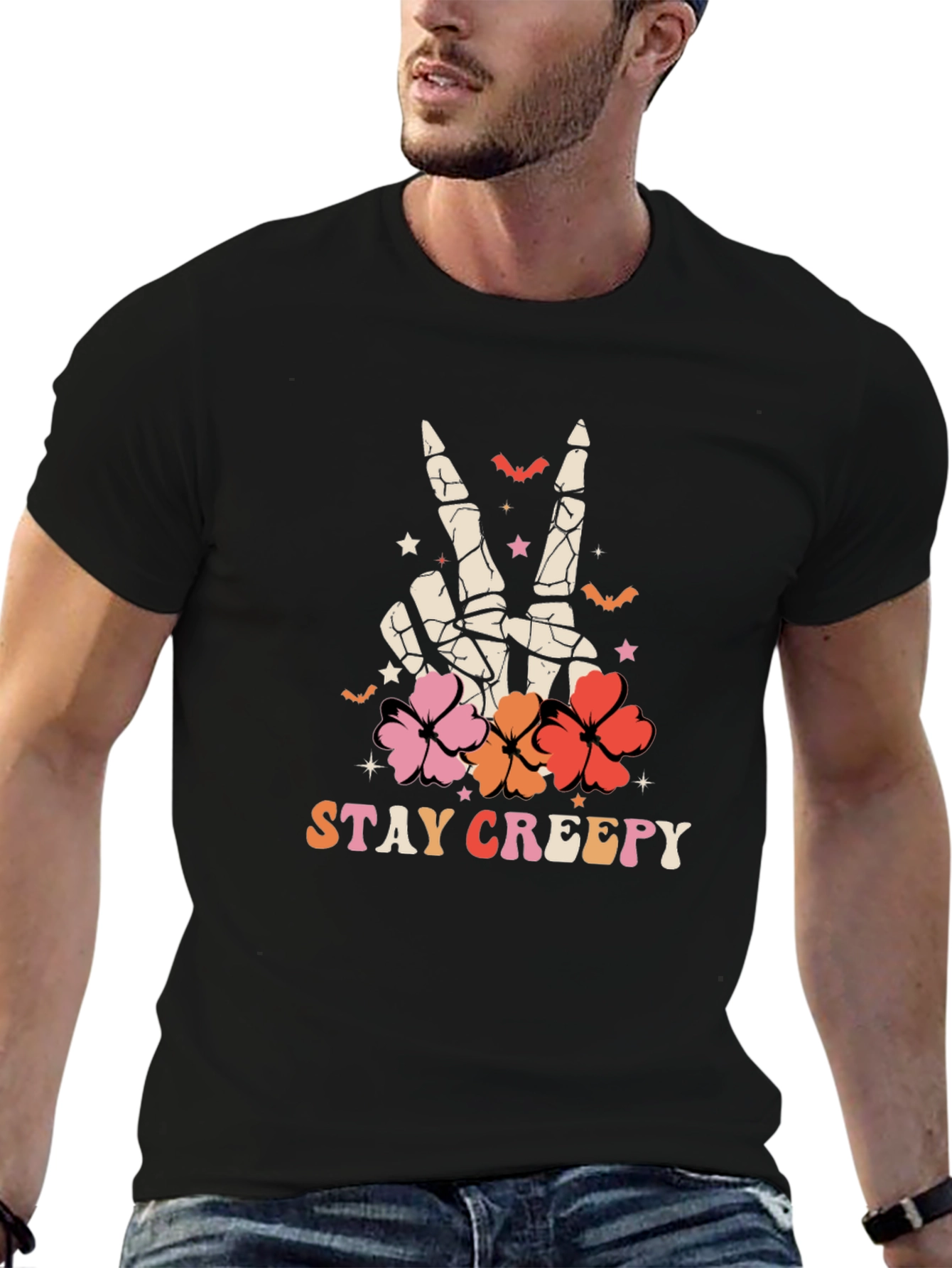 Stay Creepy Halloween Graphic T-Shirt