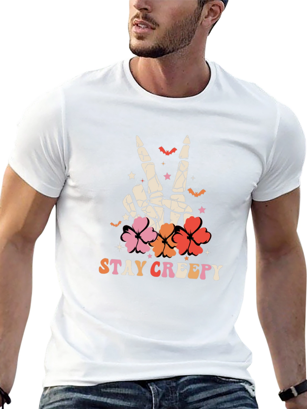 Stay Creepy Halloween Graphic T-Shirt