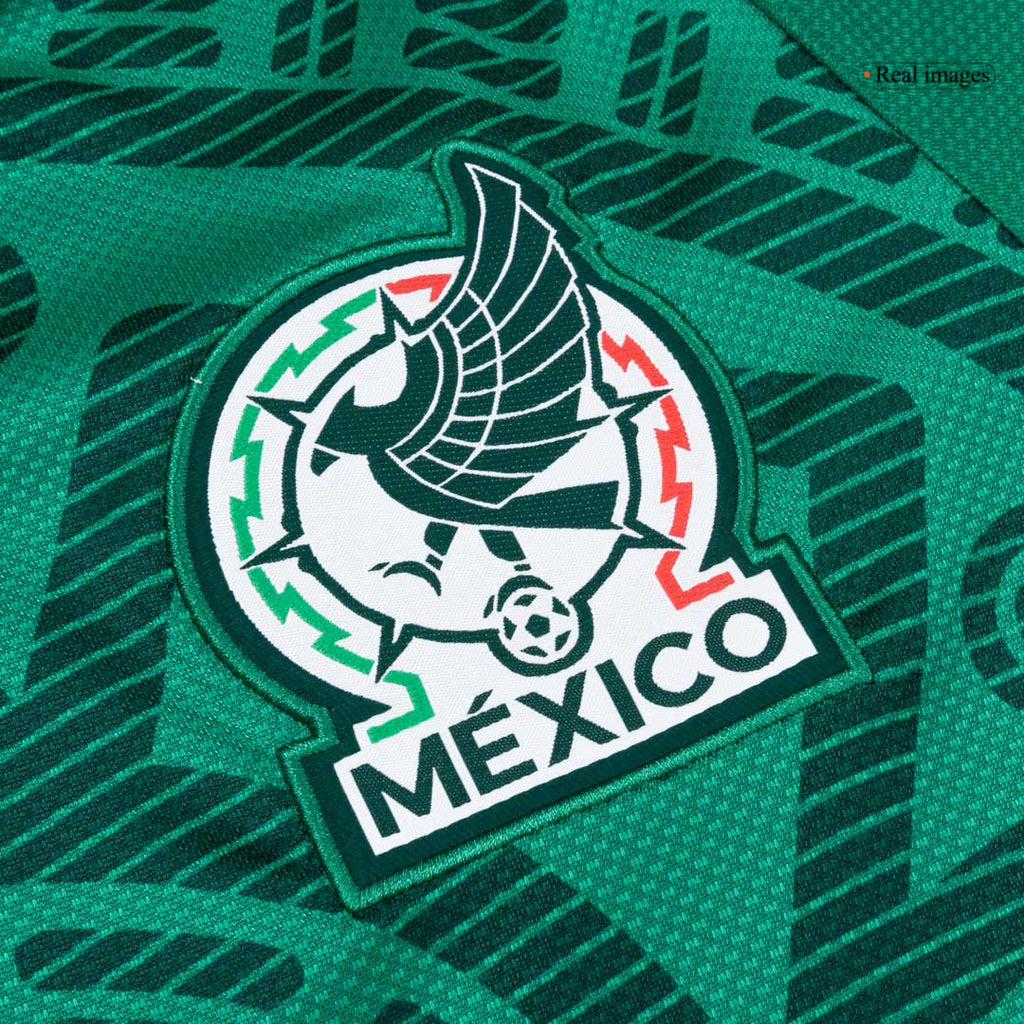Raúl#9 Mexico Home Soccer Jersey World Cup 2026 Green Image 5