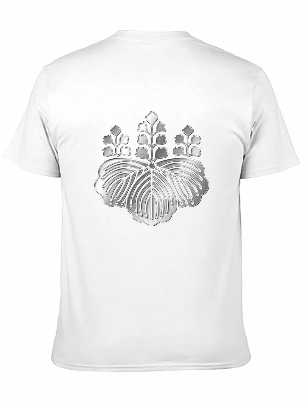 Embossed Japanese Crest Graphic Tee - Stylish Comfort