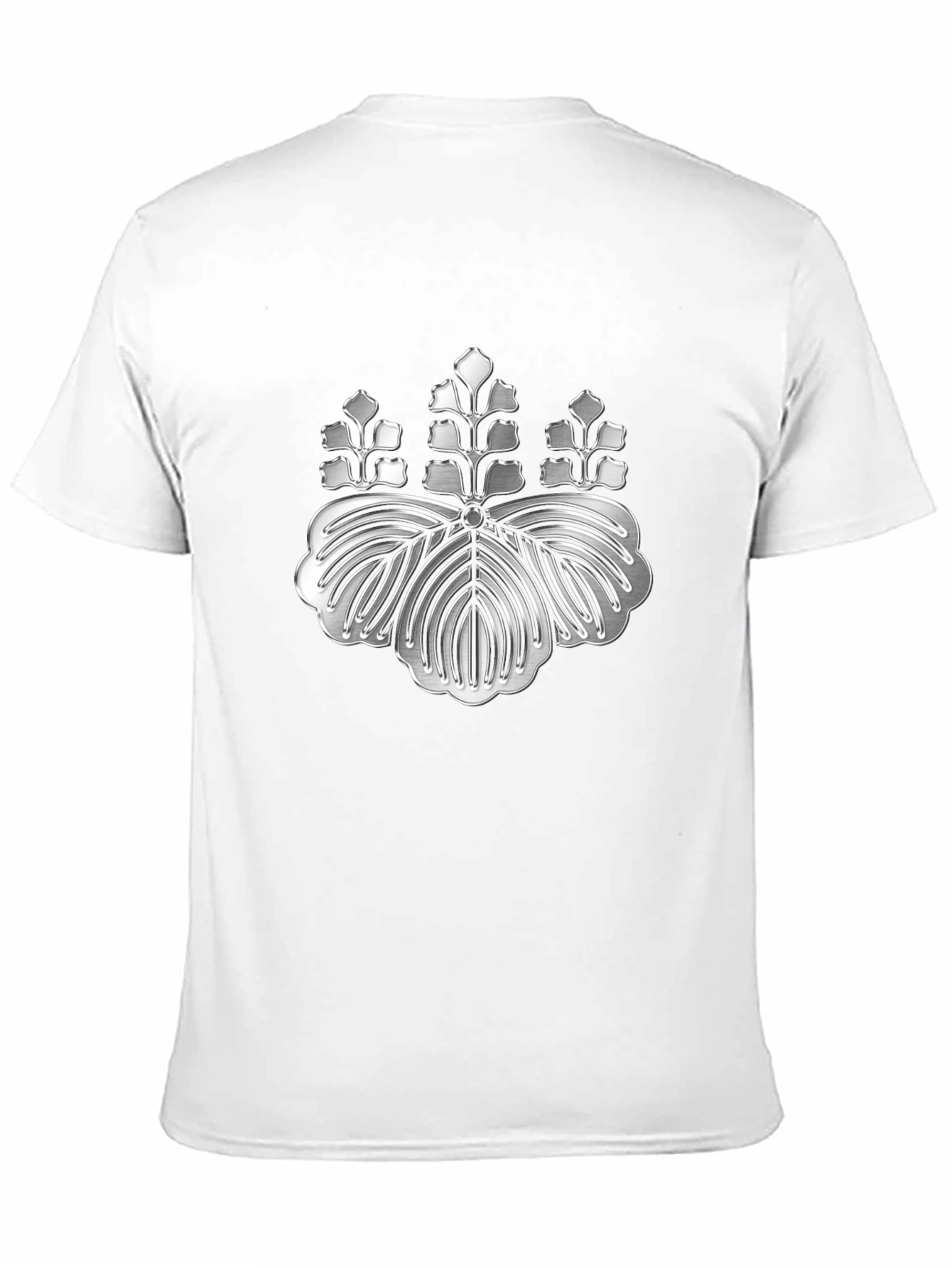 Embossed Japanese Crest Graphic Tee - Stylish Comfort
