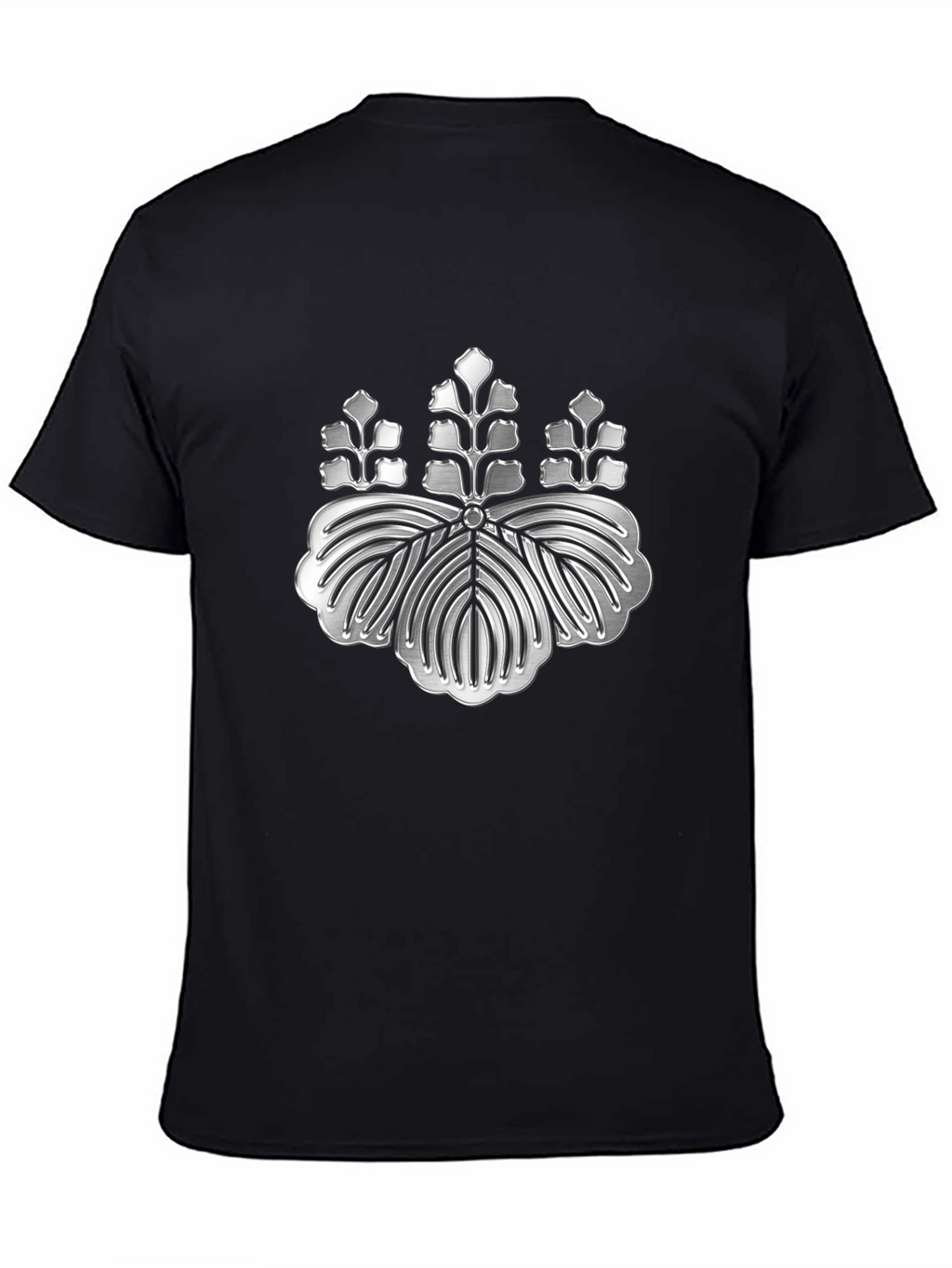 Embossed Japanese Crest Graphic Tee - Stylish Comfort