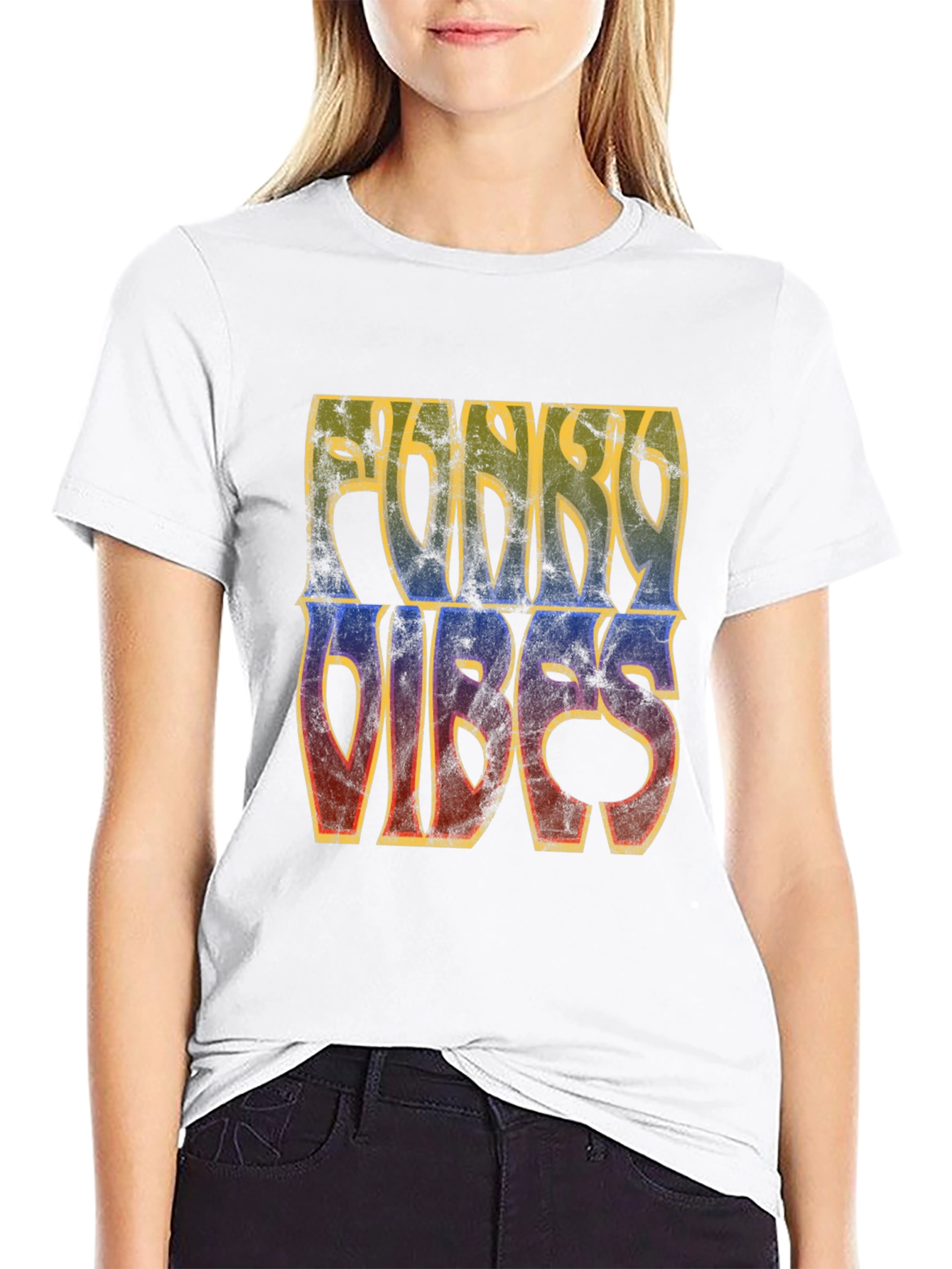 Funky Vibes Graphic Tee - Retro Style