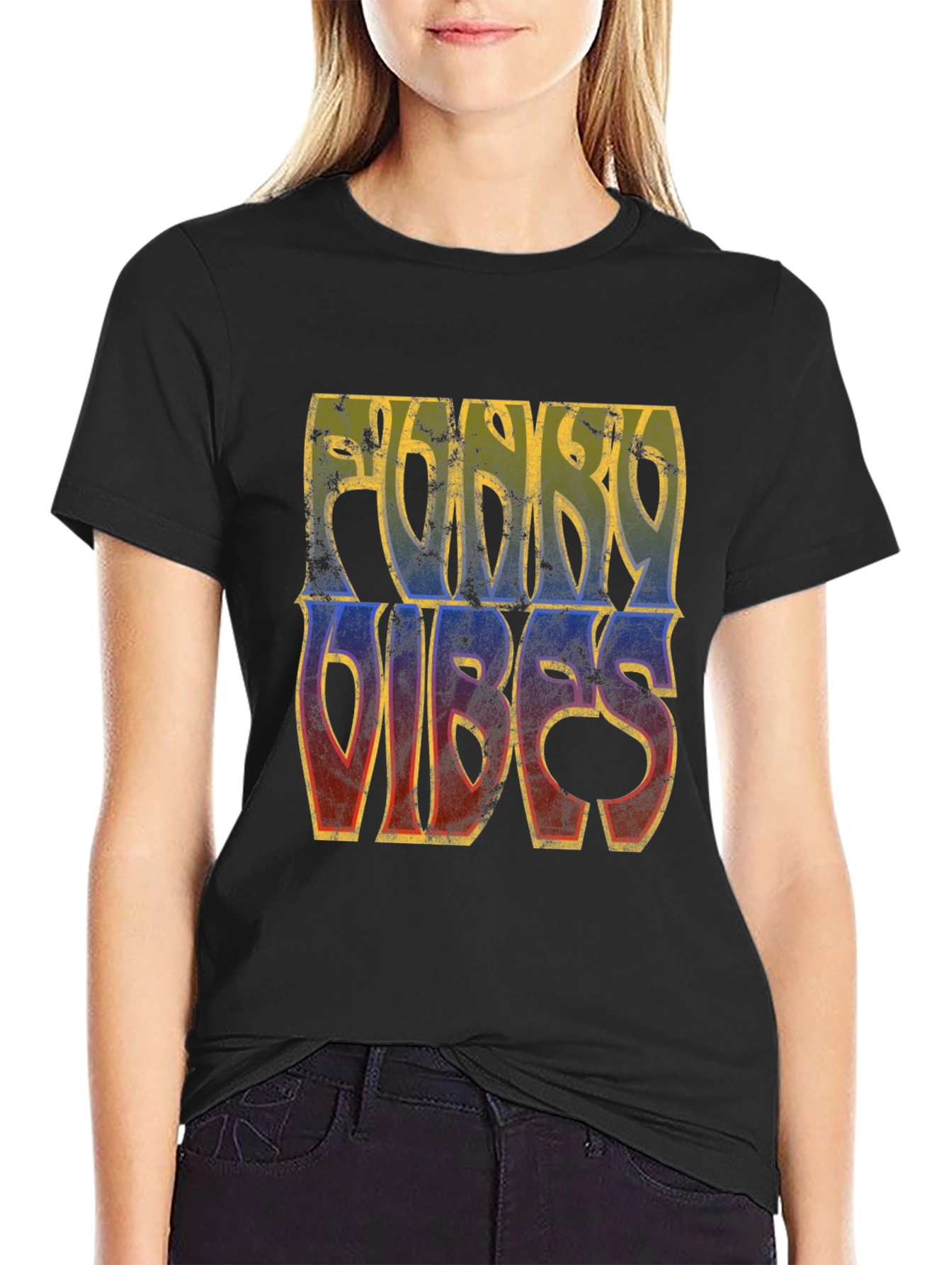 Funky Vibes Graphic Tee - Retro Style