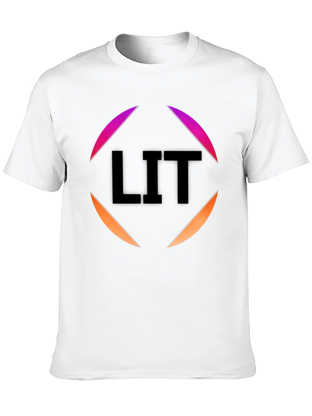 Mens Black LIT Graphic Tee - Trendy Casual Style