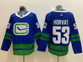 Men's Vancouver Canucks Bo Horvat #53 Blue Breakaway Player Jerseys