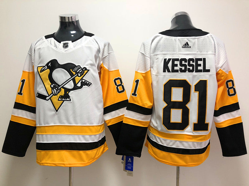Men's Pittsburgh Penguins Phil Kessel #81 White Player Game Jerseys