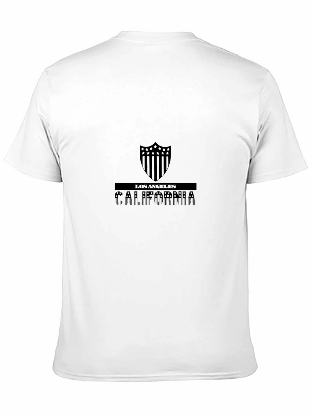 Los Angeles California Shield Graphic Tee - Black