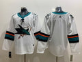 Men's San Jose Sharks White Blank Jerseys