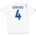 Gerrard #4 Retro England Home Jersey World Cup 2006 Front