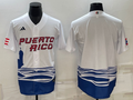 Men's 2023 World Baseball Classic Puerto Rico White Blank Jerseys