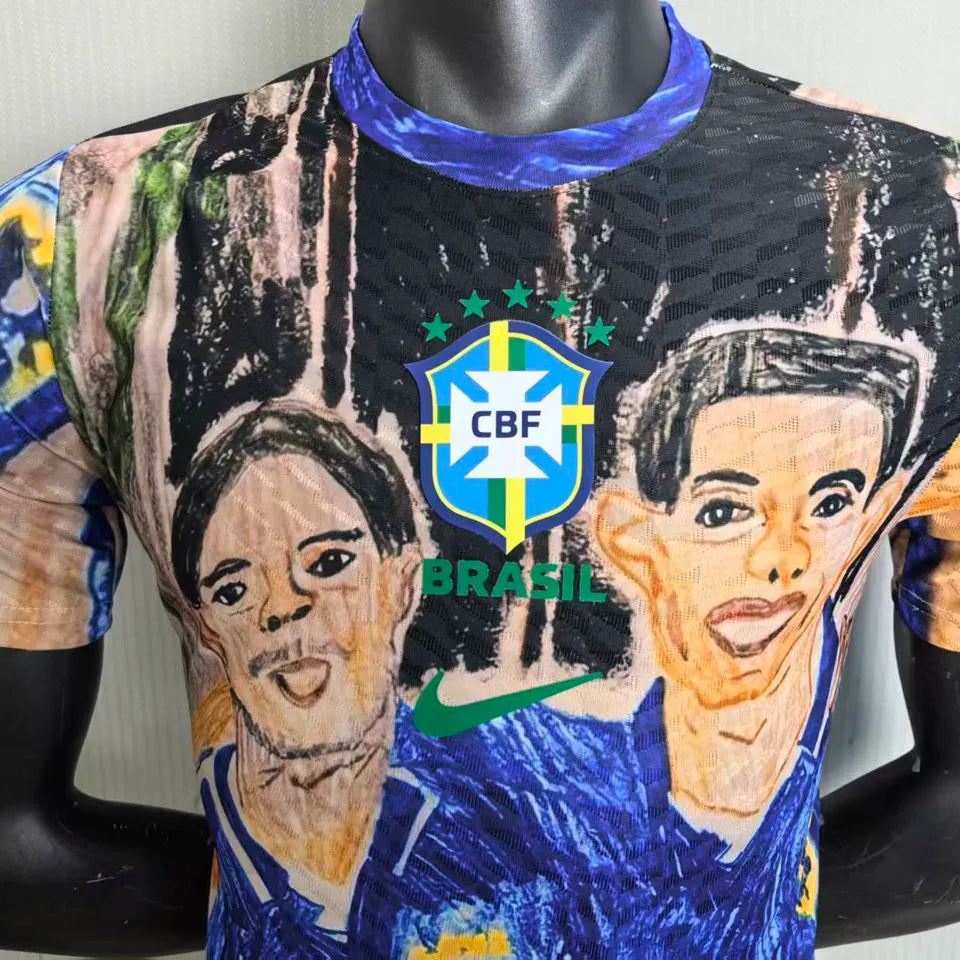 2026 Brazil Special Edition Player Version Soccer Jersey Detail 1