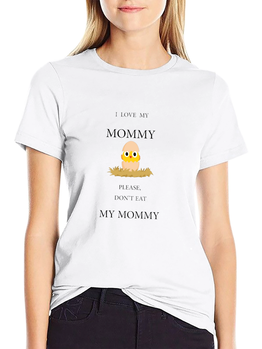 I Love My Mommy Chick Graphic Tee
