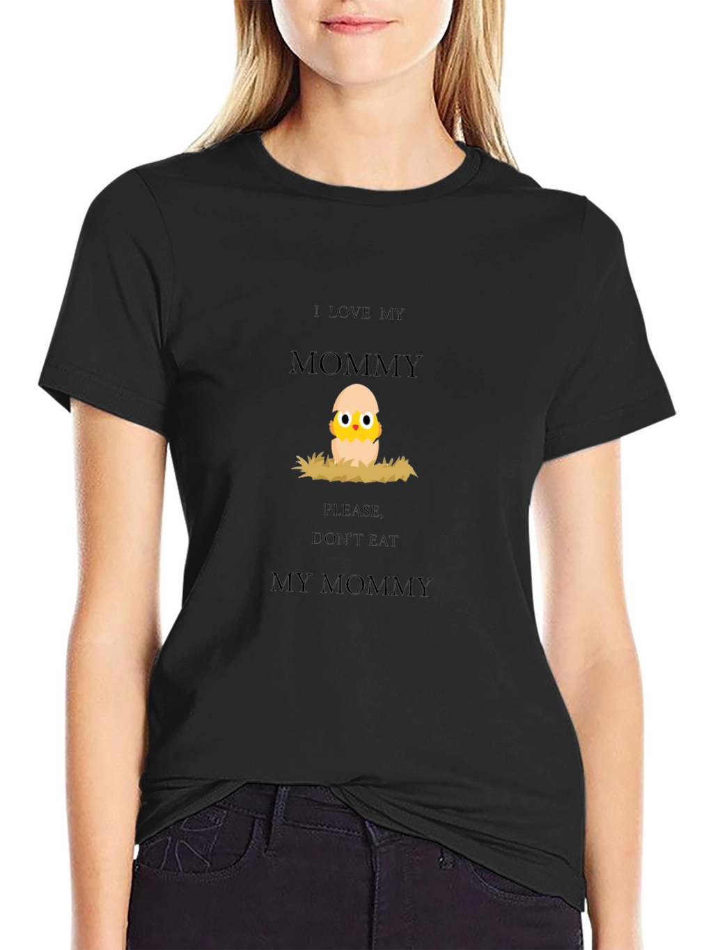 I Love My Mommy Chick Graphic Tee