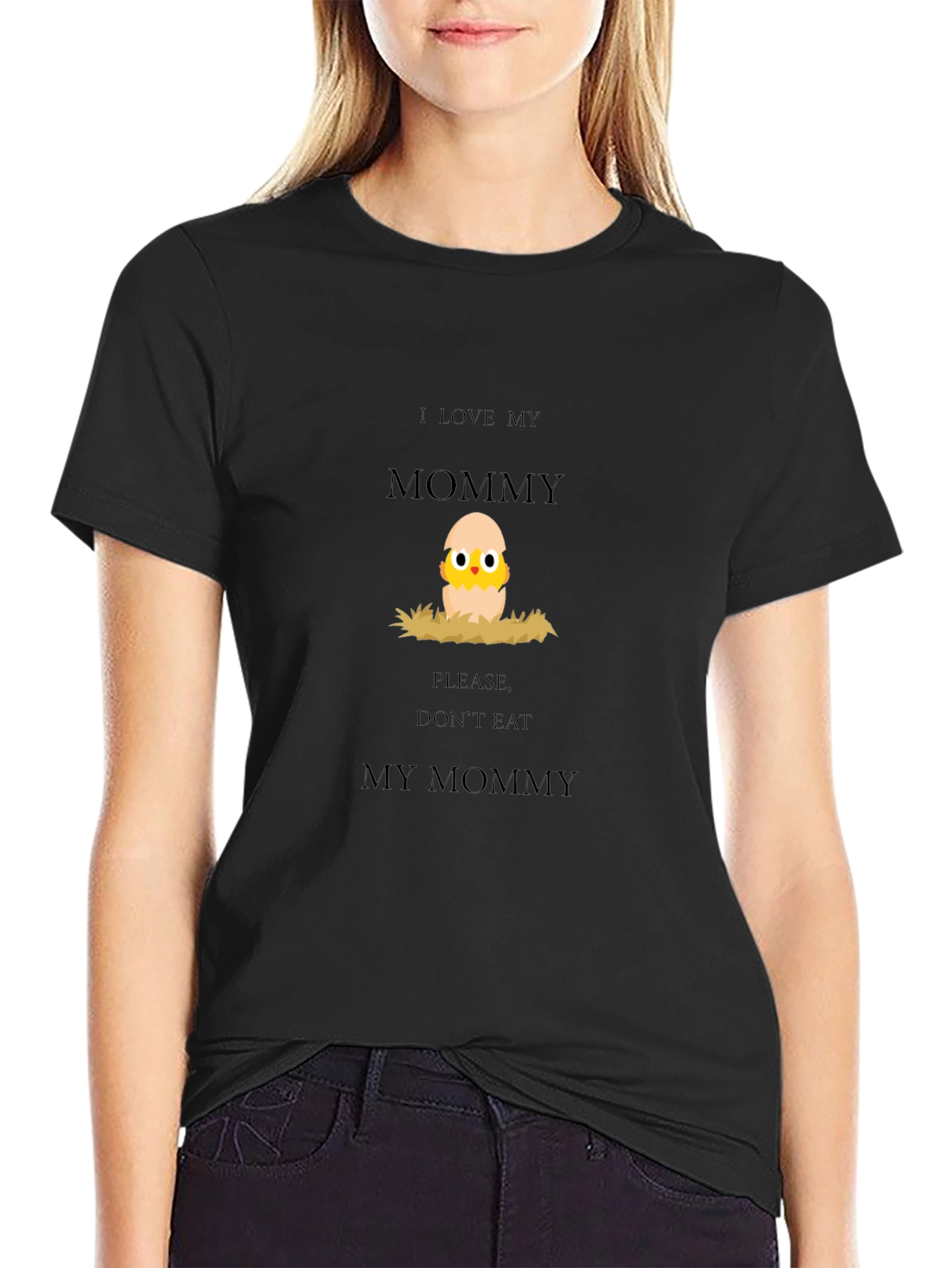 I Love My Mommy Chick Graphic Tee