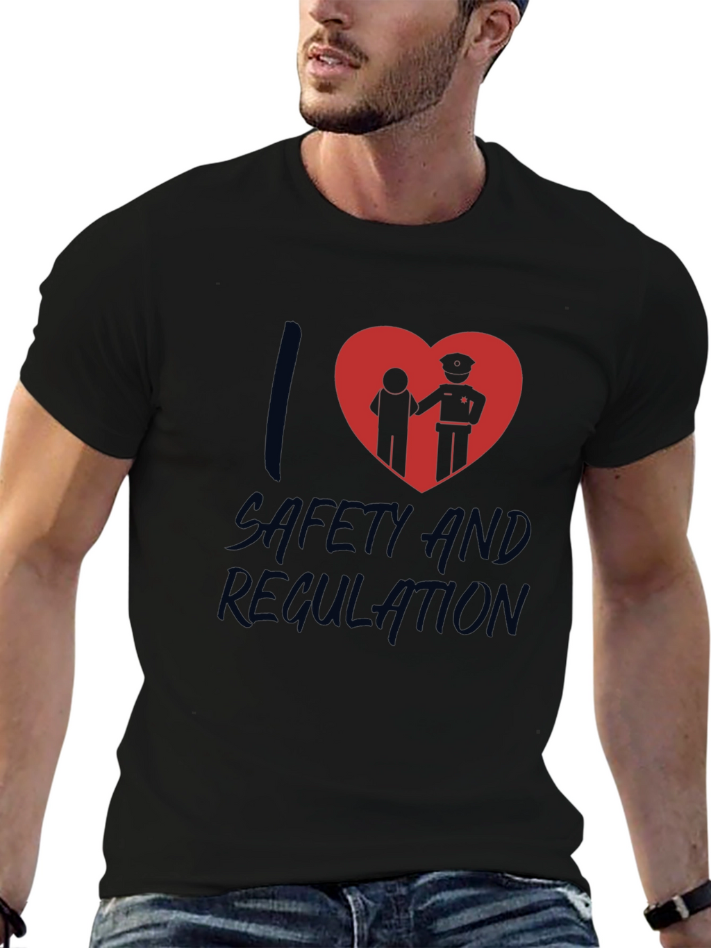I Love Safety and Regulation Graphic T-Shirt