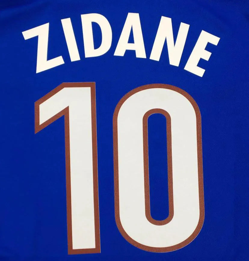 2000 France Home Blue Retro Soccer Jersey Detail 1