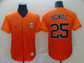 Men's San Francisco Giants Barry Bonds #25 Orange Stitched Jerseys