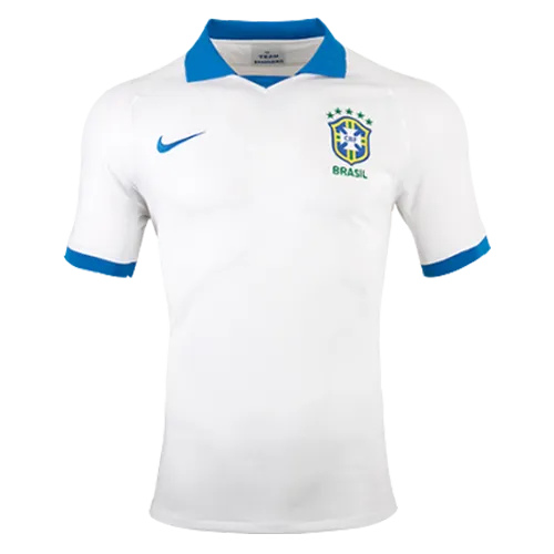 2019 Brazil Away White 1:1 Quality Fans Soccer Jersey Front