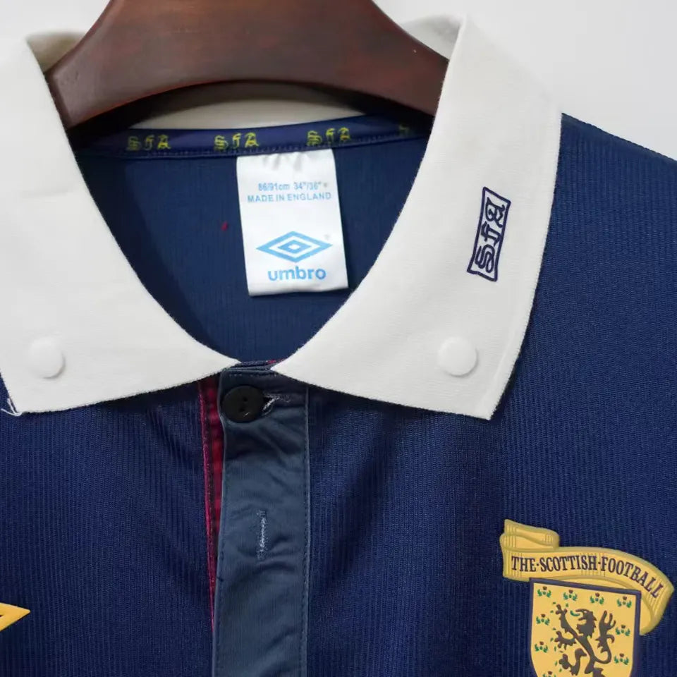 1988/1991 Scotland Home Retro Soccer Jersey Detail 3