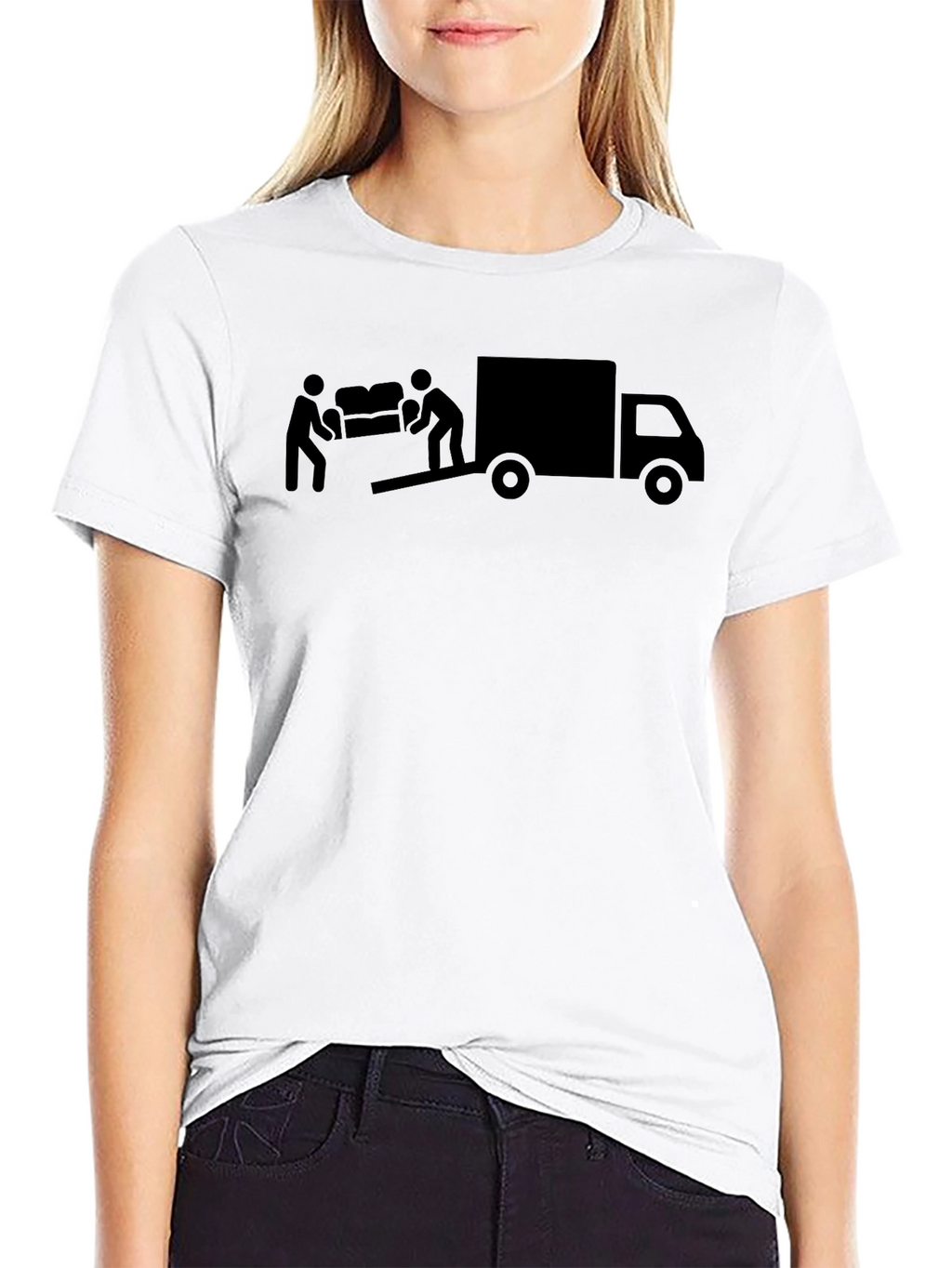 Moving Day T-Shirt - Mens Black Graphic Tee